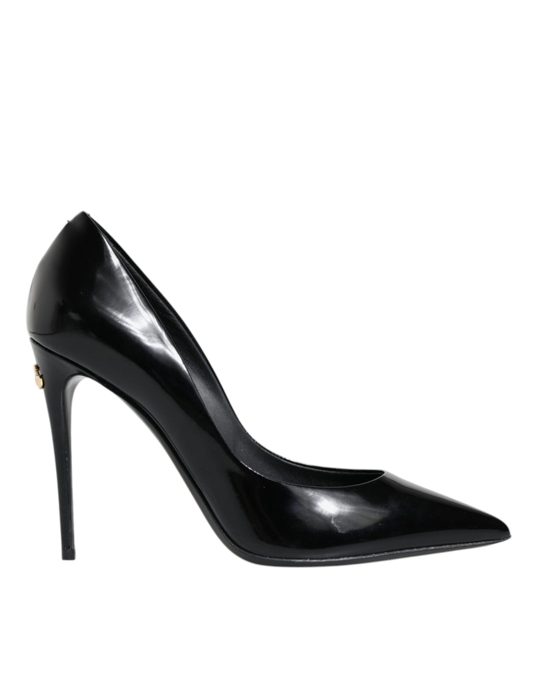 Dolce & Gabbana Black Patent Leather High Heels Pumps Shoes