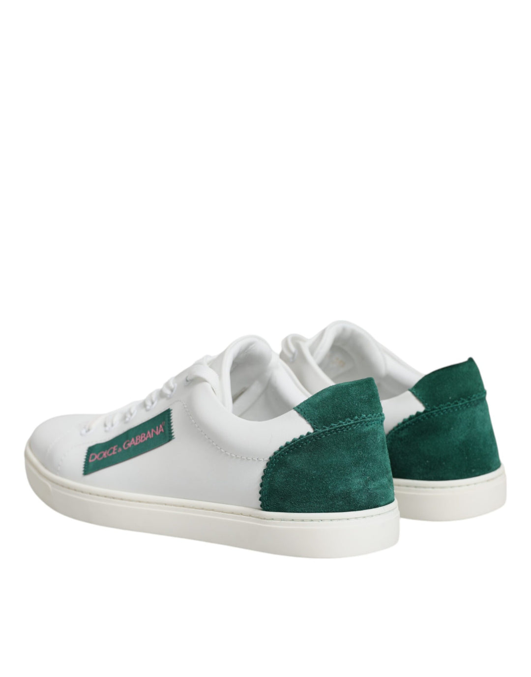 Dolce & Gabbana White London Calf Leather Sneakers Shoes