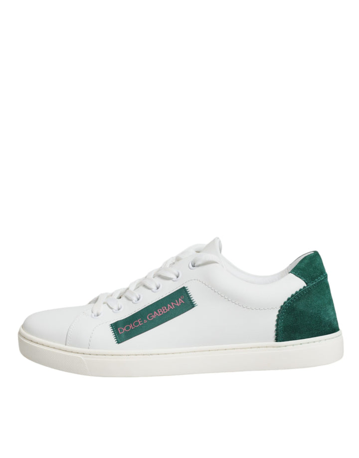 Dolce & Gabbana White London Calf Leather Sneakers Shoes