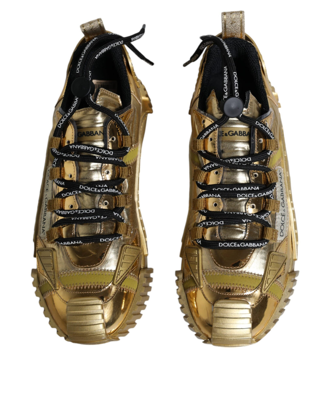 Dolce & Gabbana Metallic Gold NS1 Low Top Sneakers Shoes