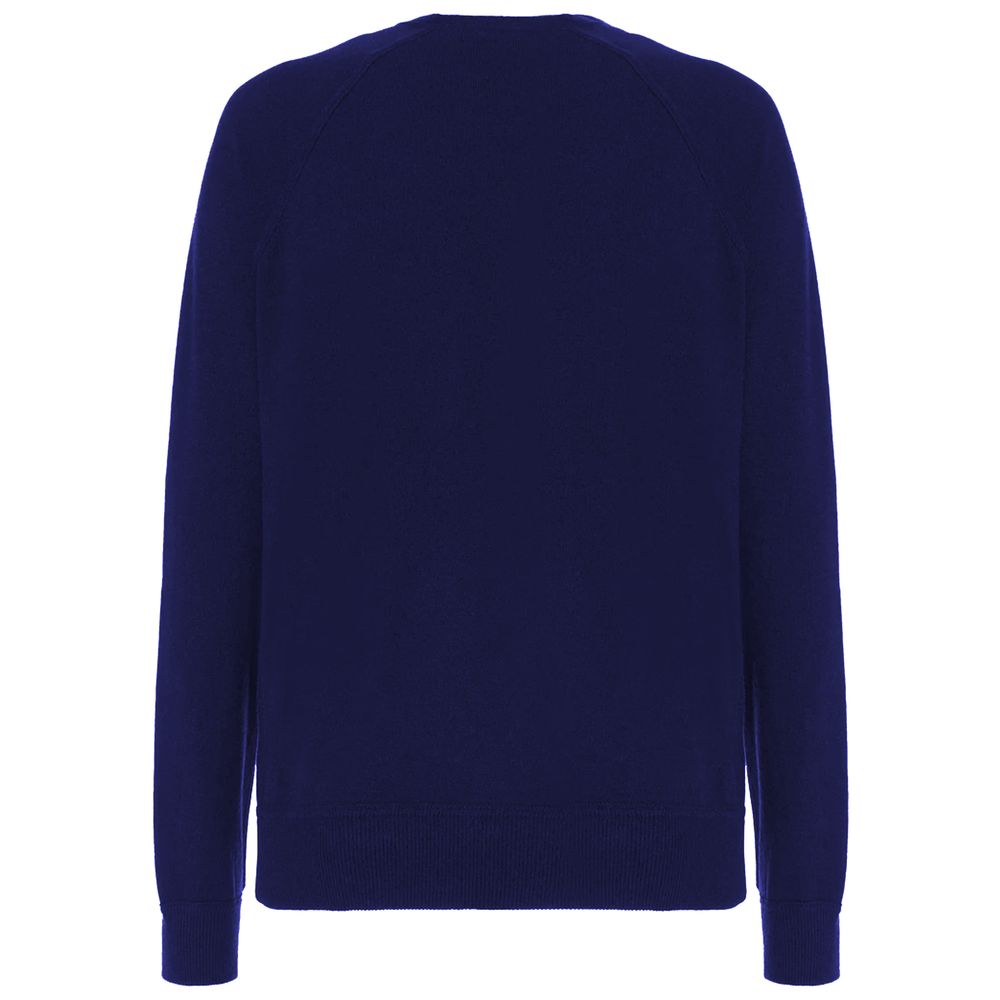 Malo Blue Wool Men's Turtleneck Sweater