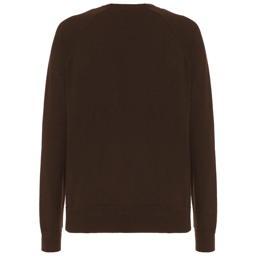 Malo Brown Wool Men's Turtleneck Sweater