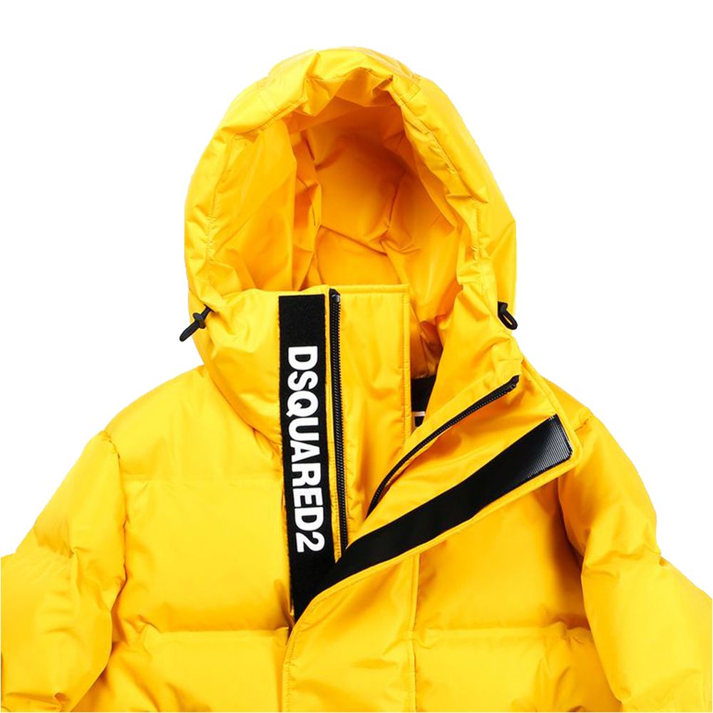 Dsquared² Yellow Nylon Men Jacket