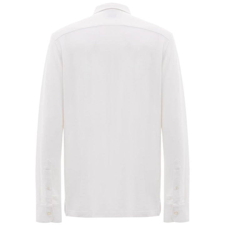 Corneliani White Cotton Shirt