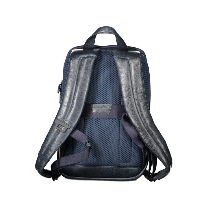 Piquadro Blue Leather Backpack