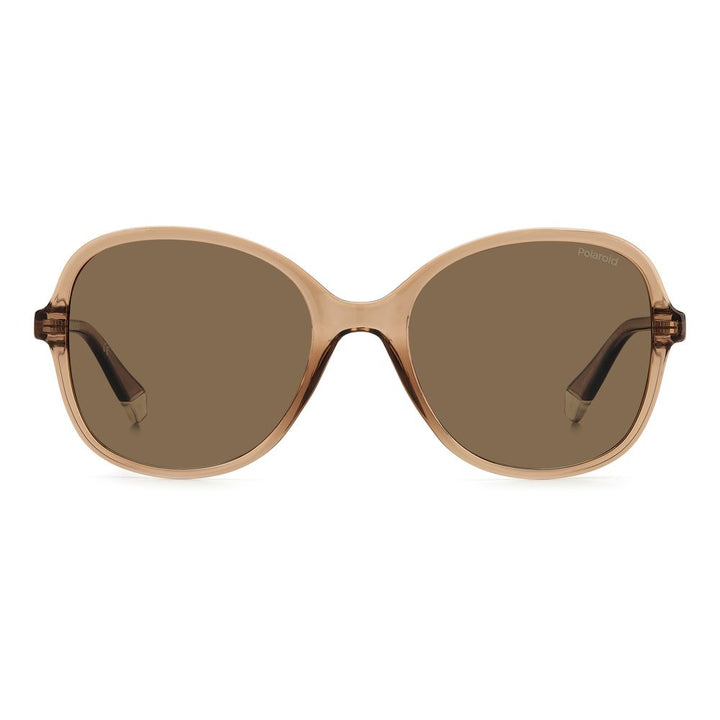 Polaroid Beige Resin Sunglasses