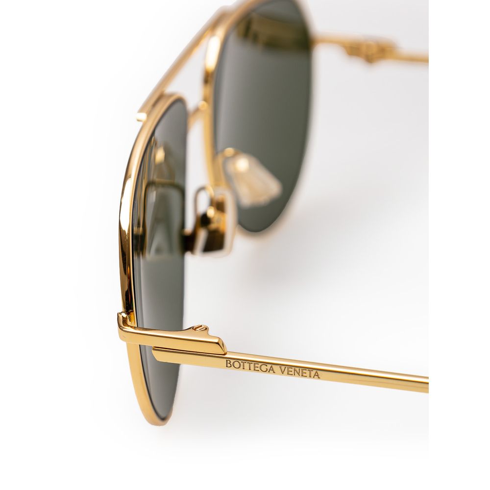 Bottega Veneta Gold Metal Sunglasses