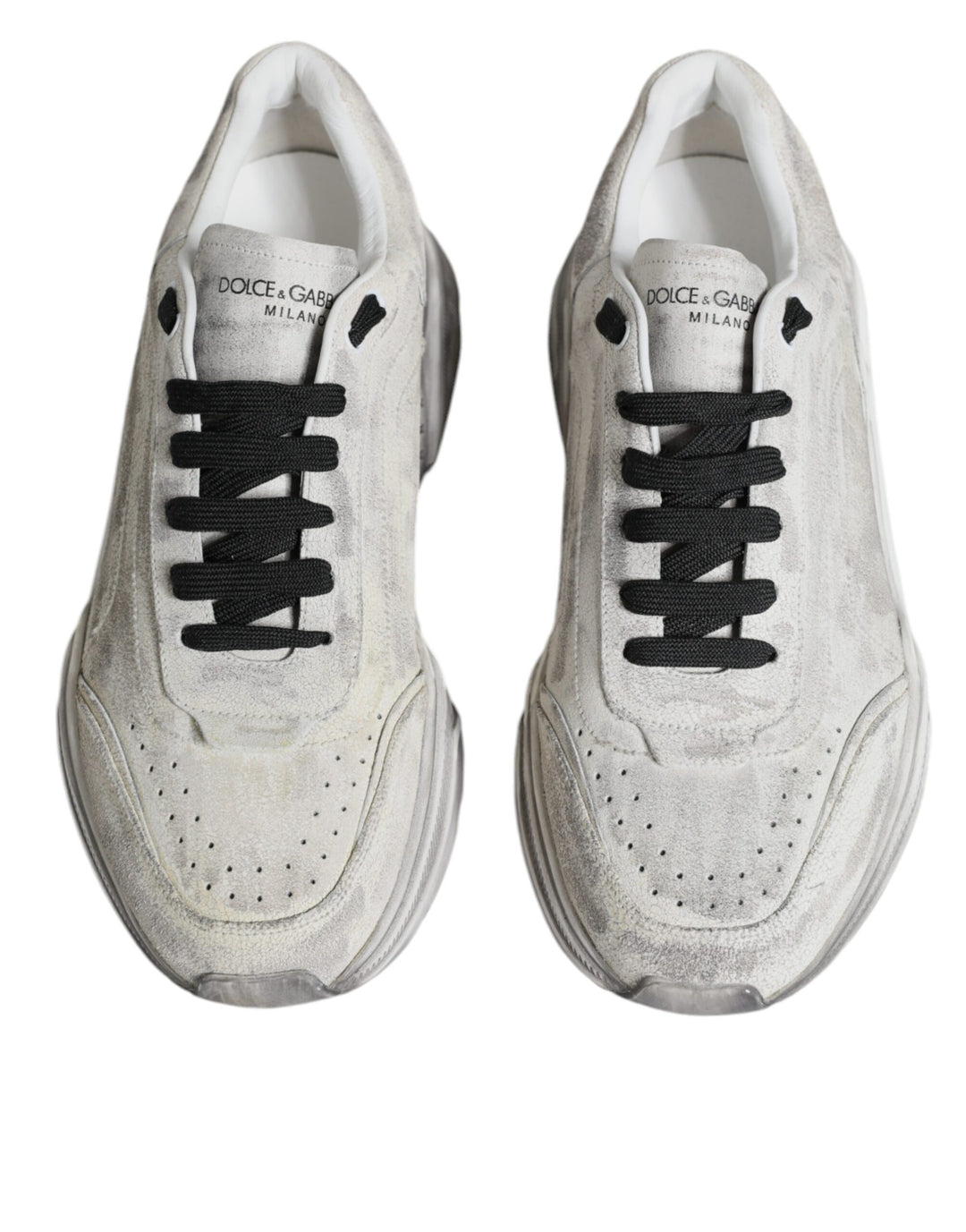 Dolce & Gabbana White Daymaster Low Top Sneakers Shoes