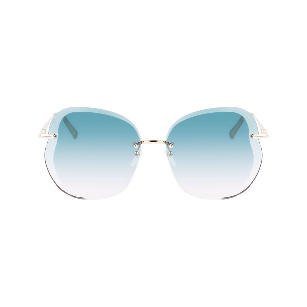 Longchamp Gold Metal Sunglasses