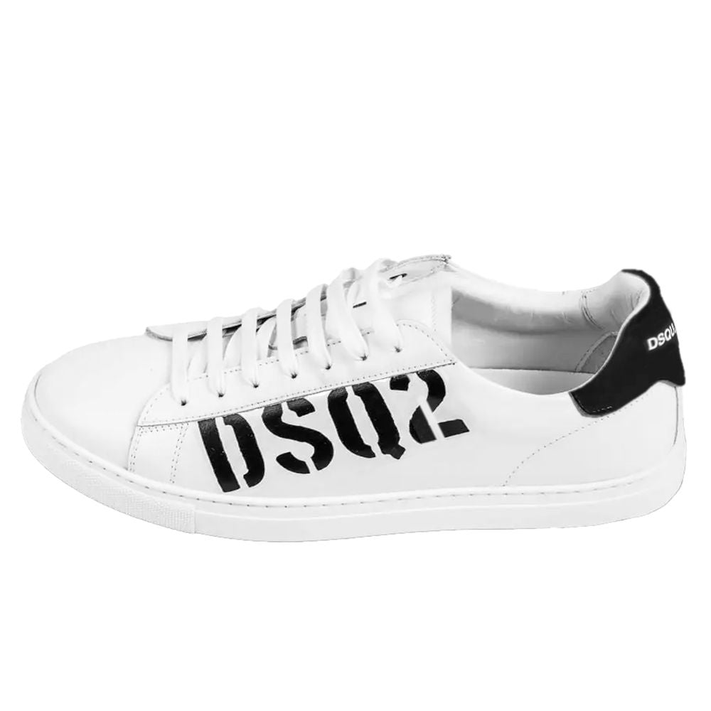 Dsquared² White Leather Di Calfskin Sneaker