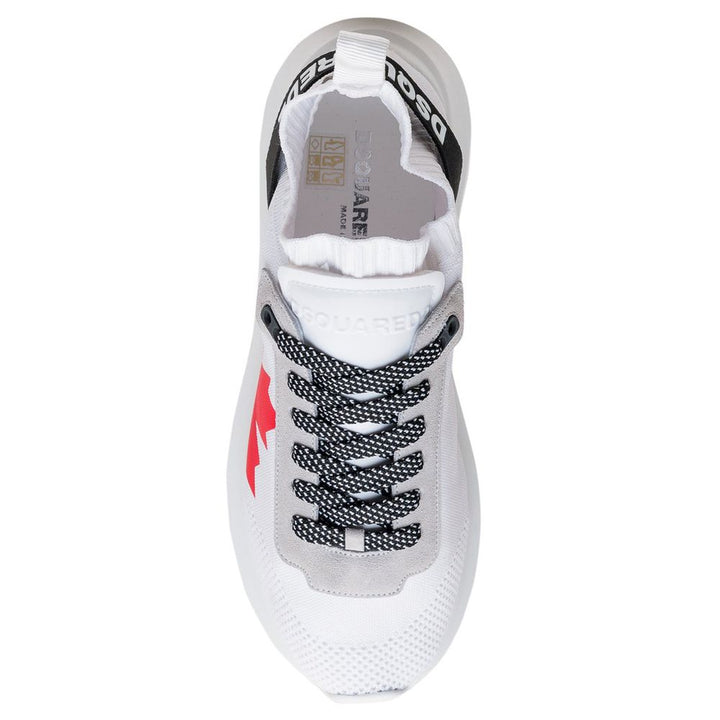 Dsquared² White Polyester Sneaker