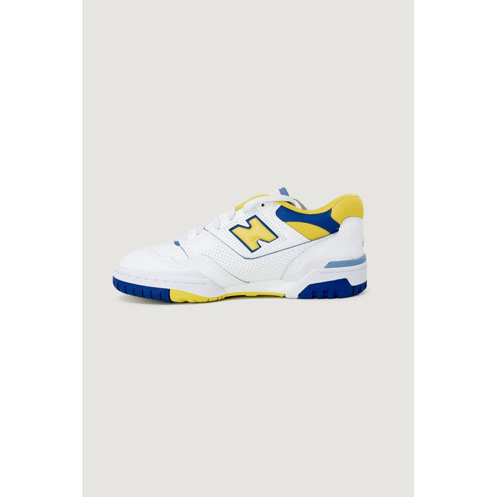 New Balance Yellow Synthetic Leather Sneaker