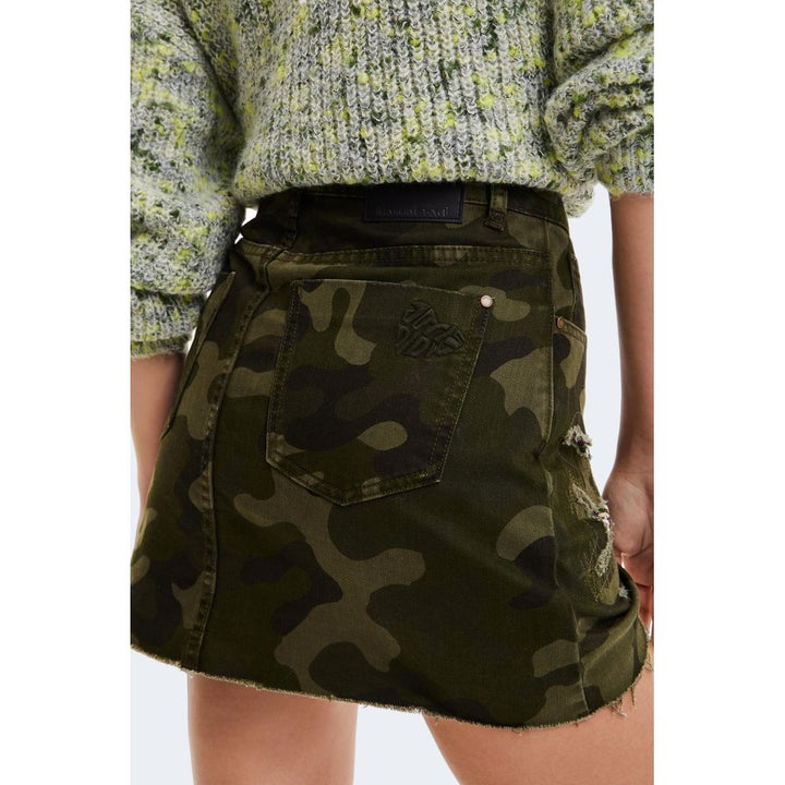 Desigual Army Cotton Skirt