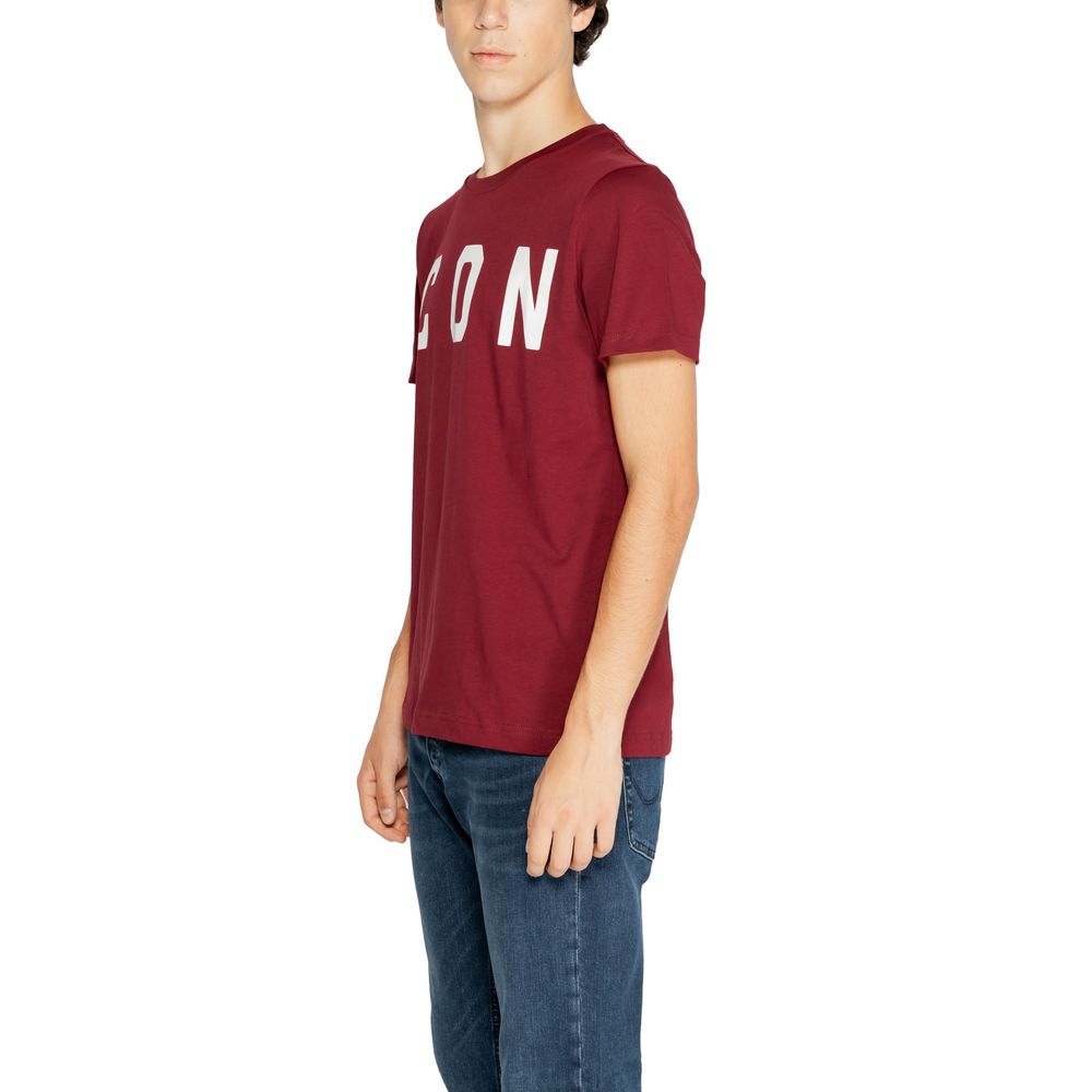 Icon Bordeaux Cotton T-Shirt