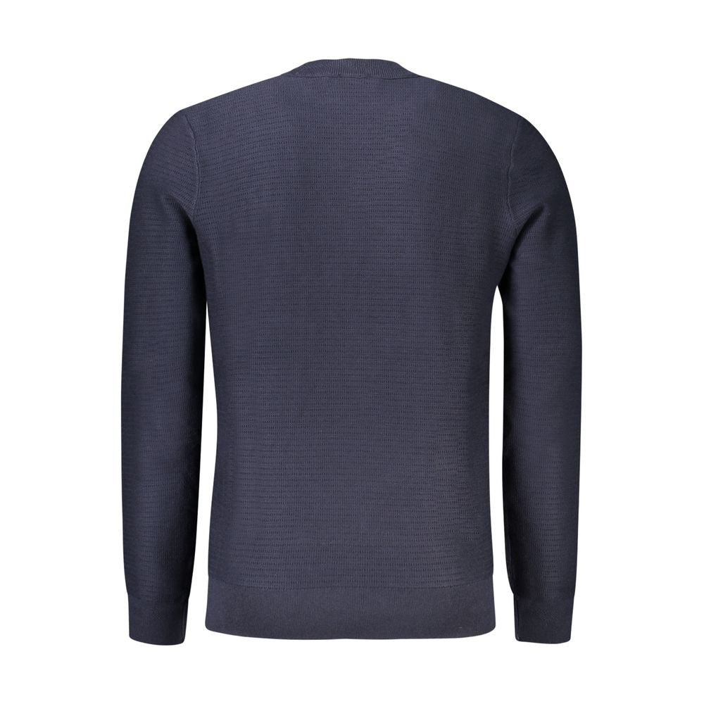 Hugo Boss Blue Cotton Sweater