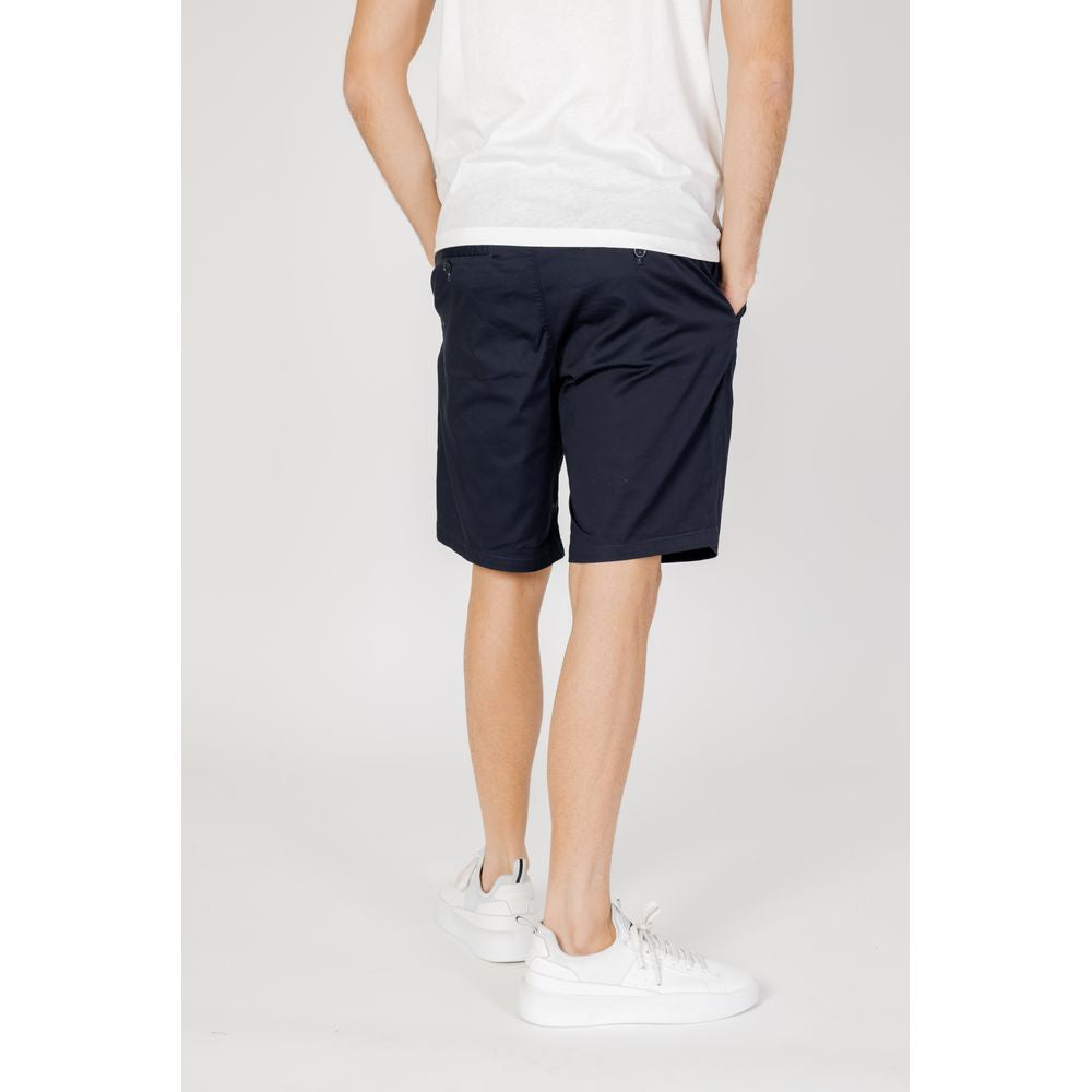 Armani Exchange Blue Cotton Short