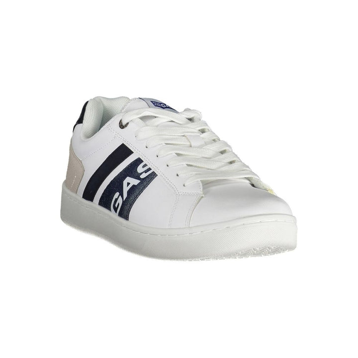 Gas White Artificial Leather Sneaker