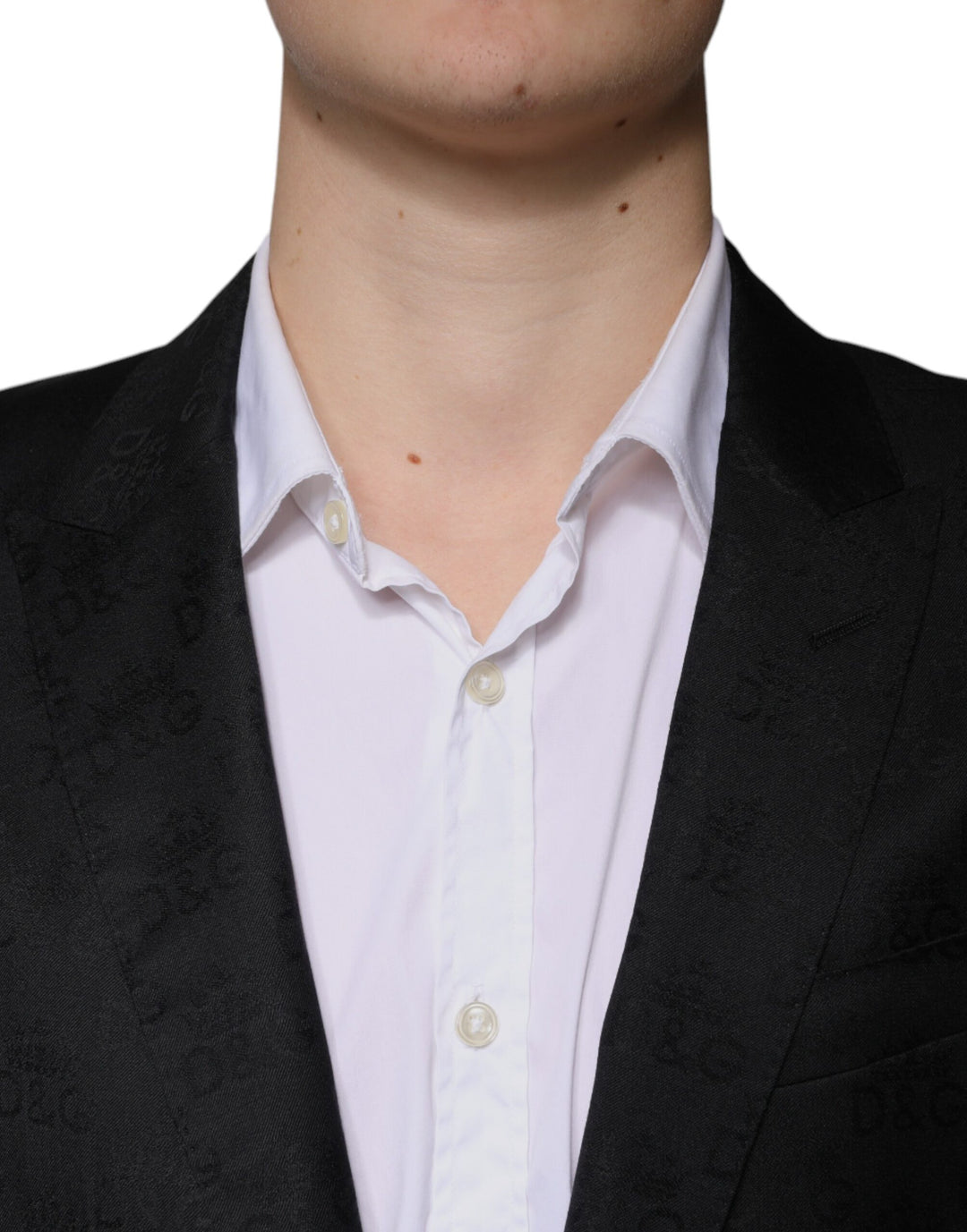 Dolce & Gabbana Black Wool Single Breasted Formal Blazer