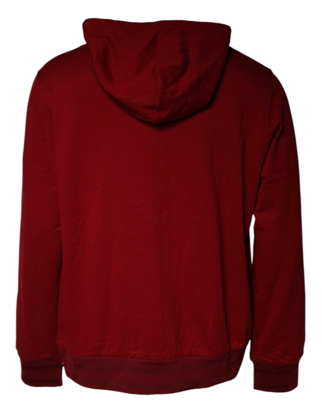 Dolce & Gabbana Red Logo Plaque Hooded Sweatshirt Sweater