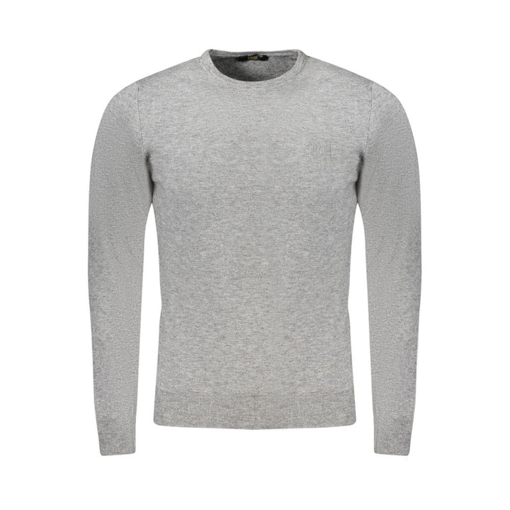 Cavalli Class Gray Polyester Sweater