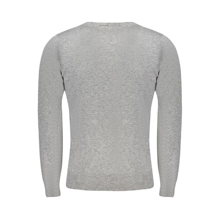 Cavalli Class Gray Polyester Sweater