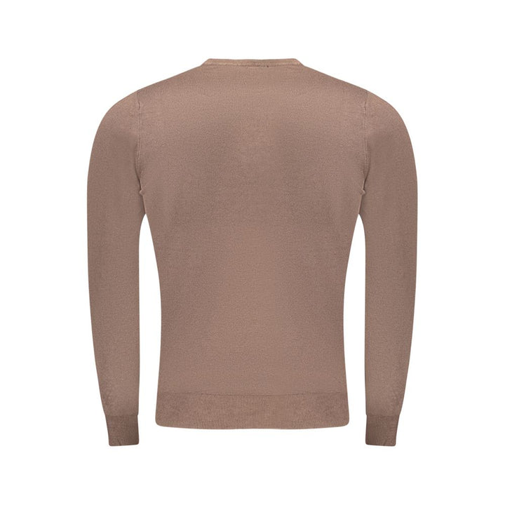 Cavalli Class Brown Polyester Sweater