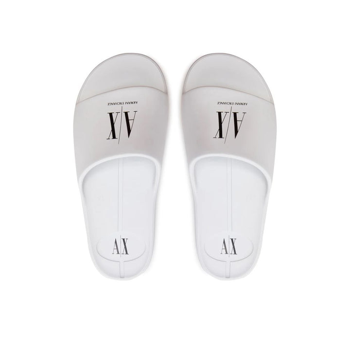 Armani Exchange White Polyethylene Sandal