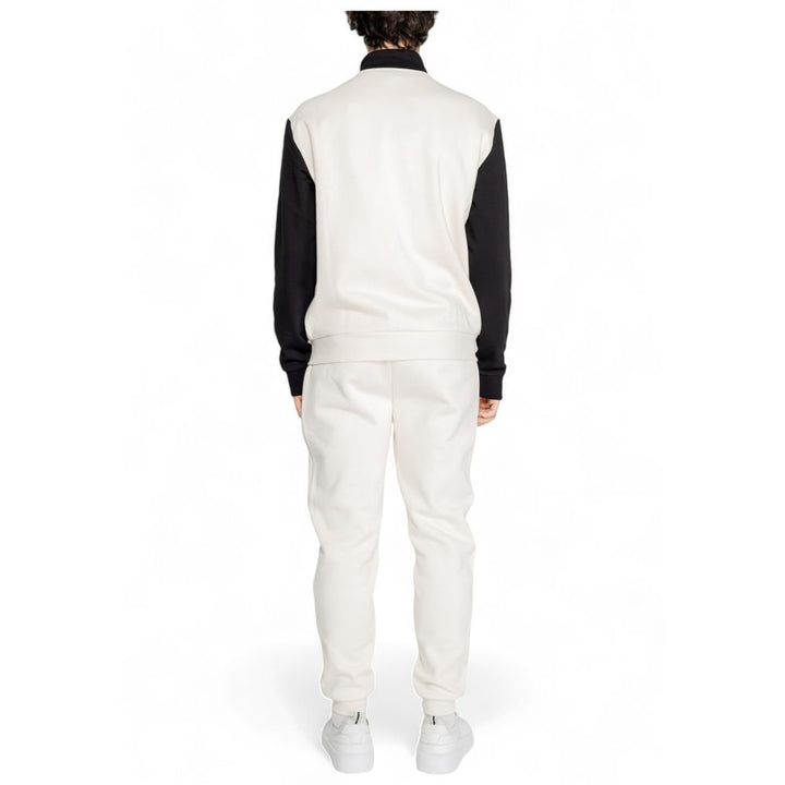 EA7 Emporio Armani Cream Cotton Sweatsuit