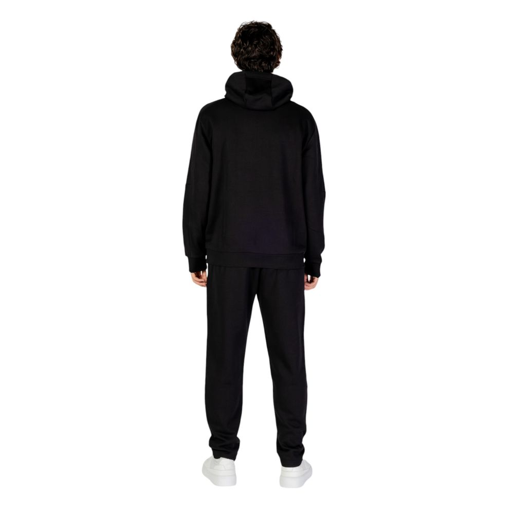 EA7 Emporio Armani Black Cotton Sweatsuit