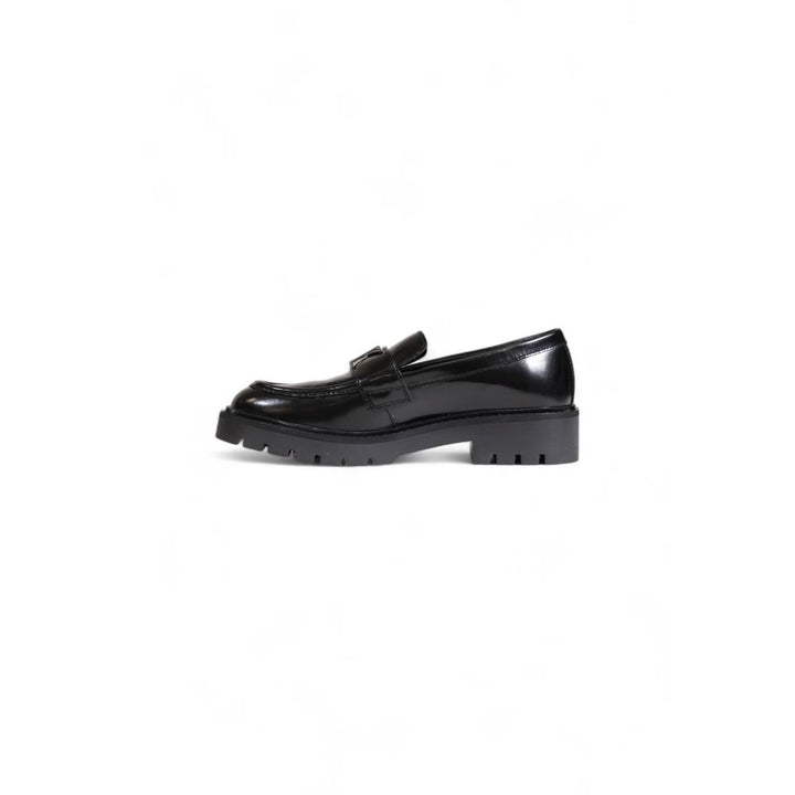 Calvin Klein Black Leather Flat Shoe