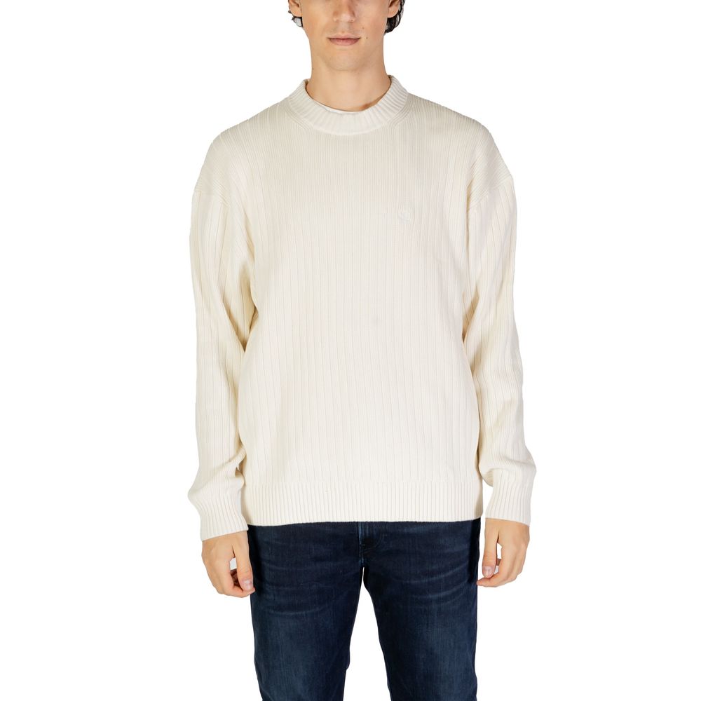 Calvin Klein Jeans Cream Cotton Sweater