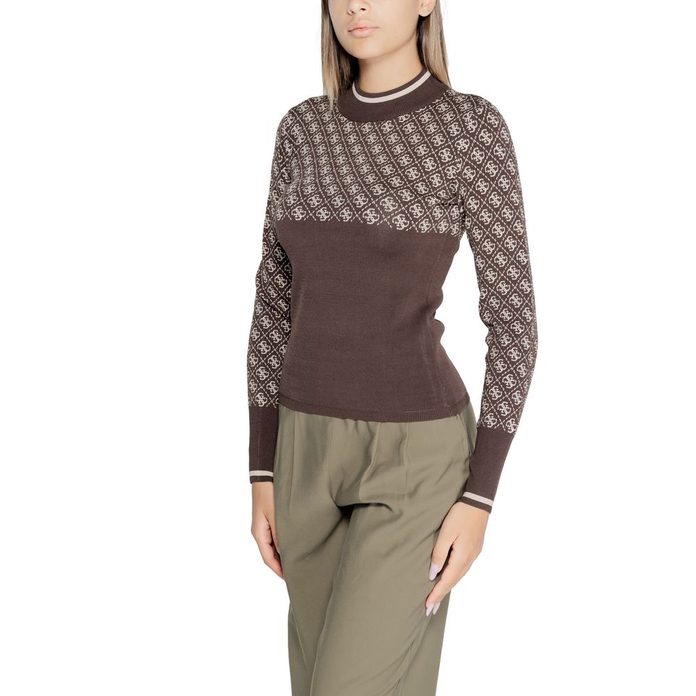 Guess Brown Viscose Sweater