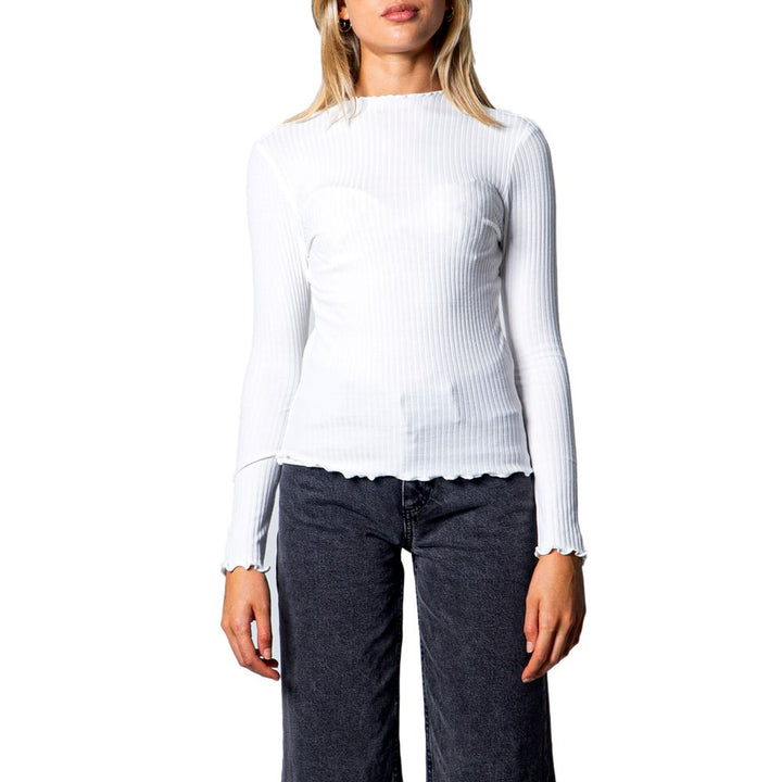 Only White Polyester Sweater