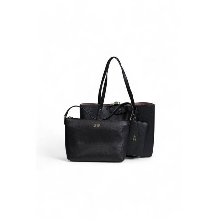 Guess Black Synthetic Leather Handbag