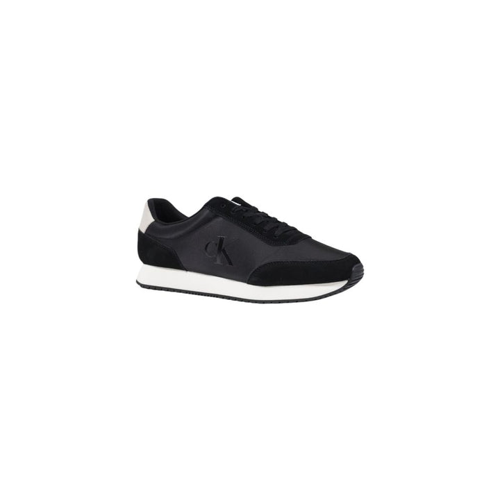 Calvin Klein Jeans Black And White Suede Sneaker