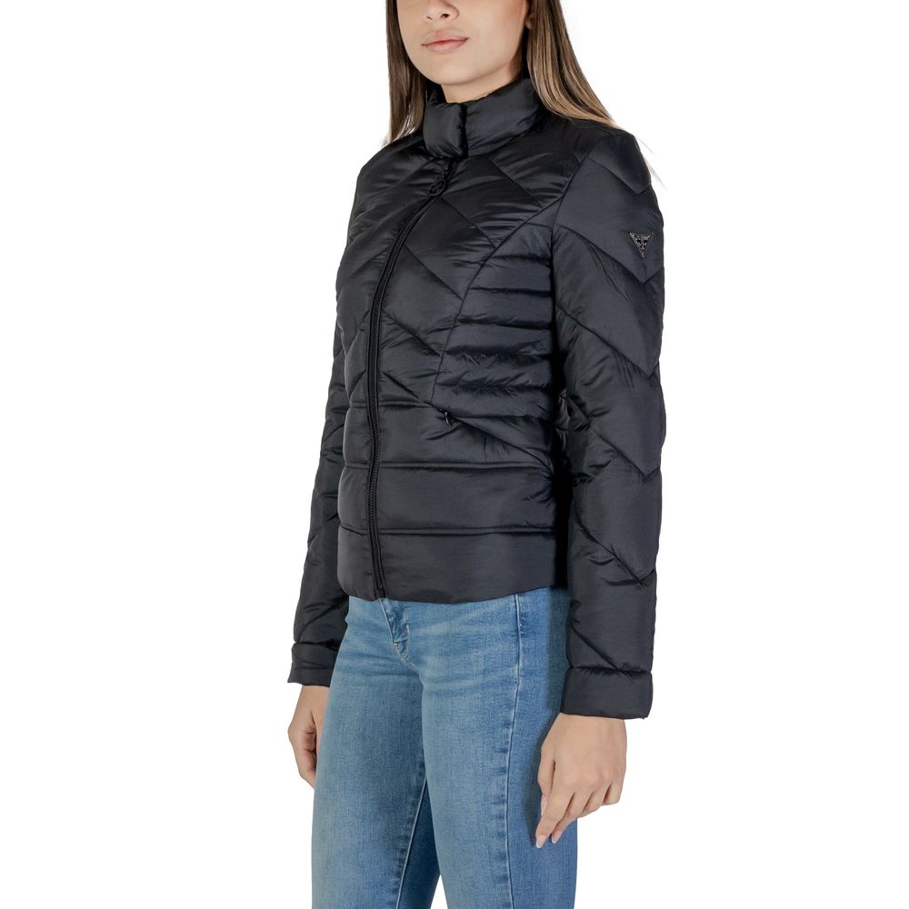 Guess Black Polyamide Jackets & Coat