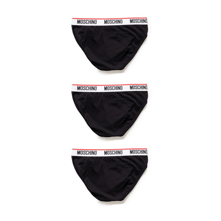 Moschino Black Cotton Underwear