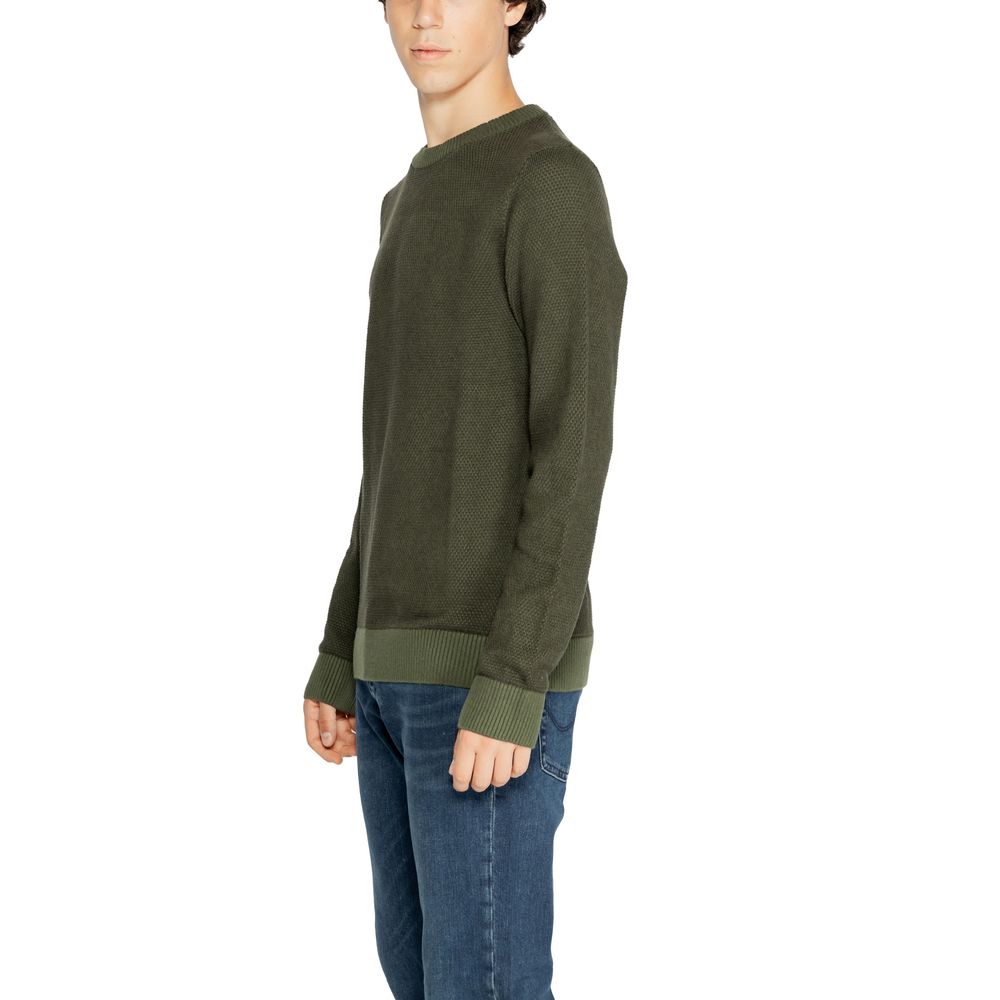 Jack Jones Green Cotton Sweater