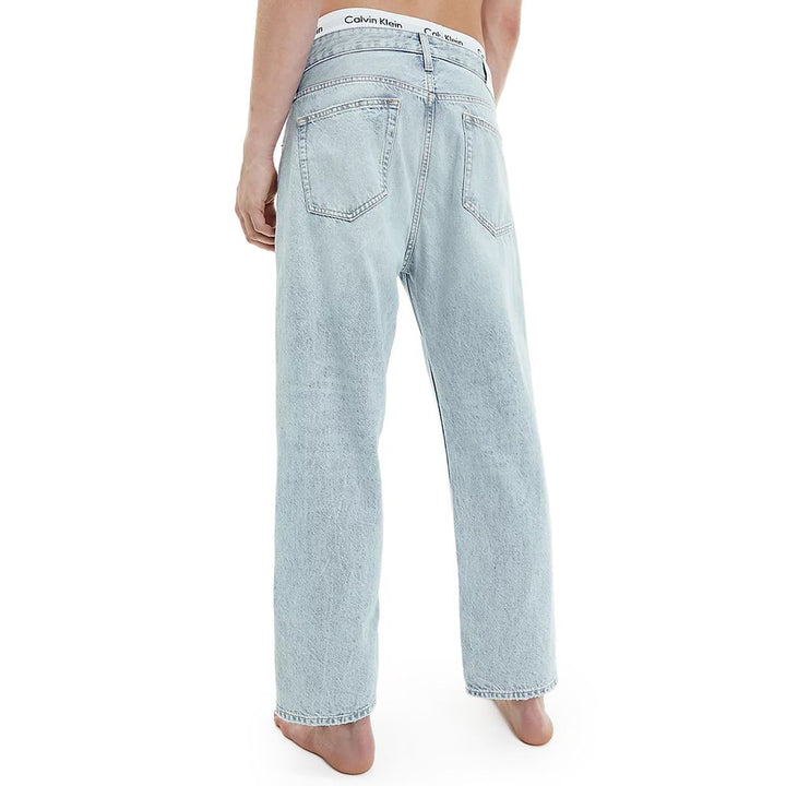 Calvin Klein Jeans Light Blue Cotton Jeans & Pant