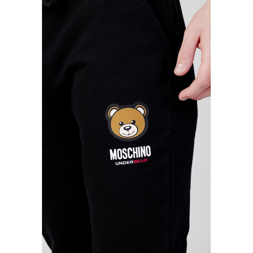 Moschino Black Cotton Jeans & Pant