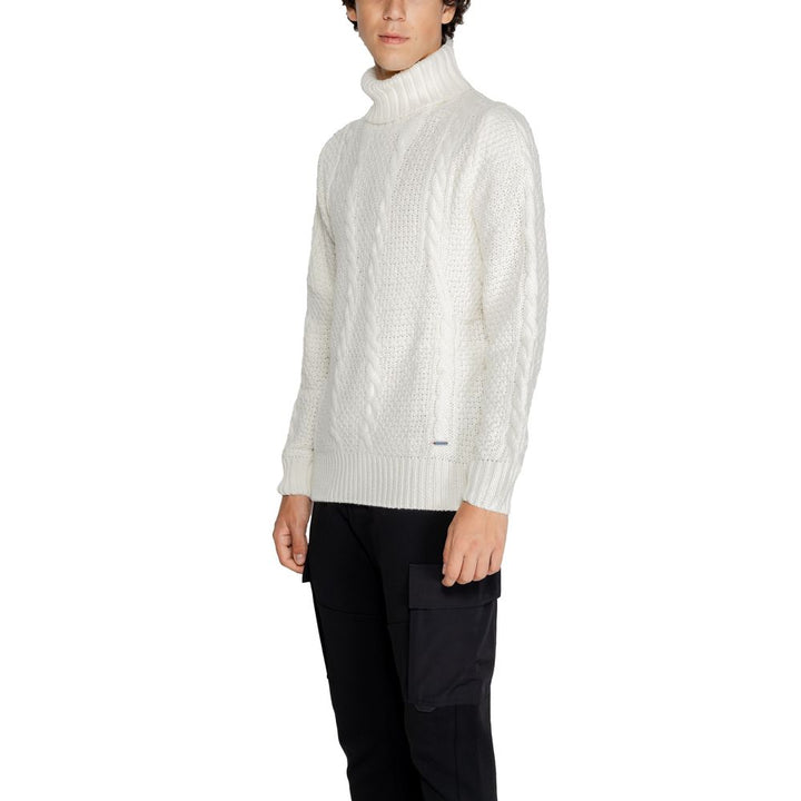 Gianni Lupo White Polyester Sweater