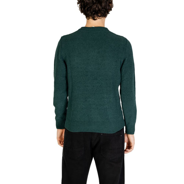 Gianni Lupo Green Polyester Sweater