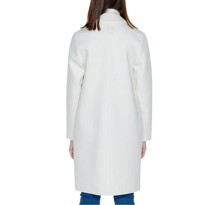 Street One White Polyester Jackets & Coat