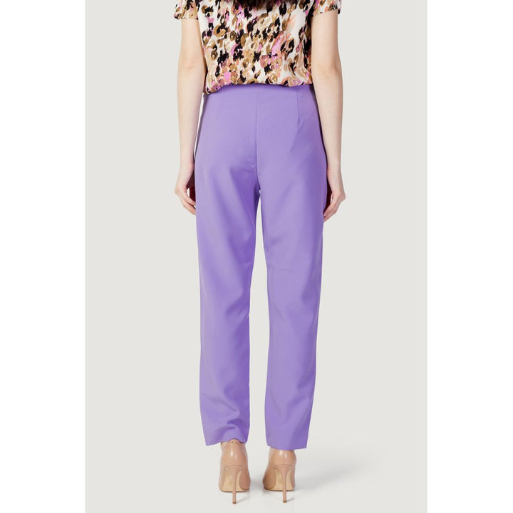 Only Purple Polyester Jeans & Pant