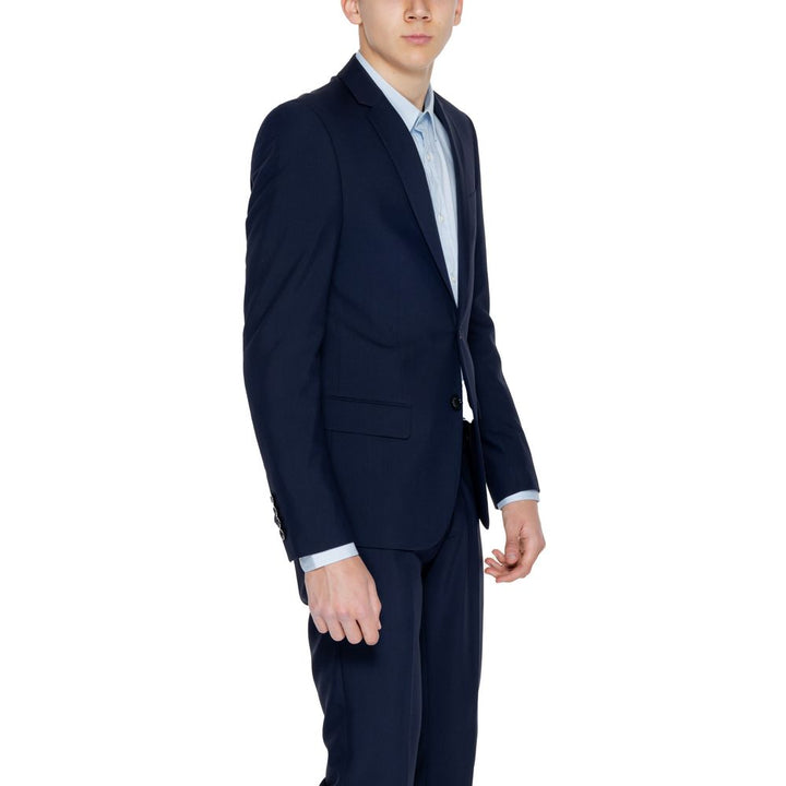 Antony Morato Blue Polyester Suit