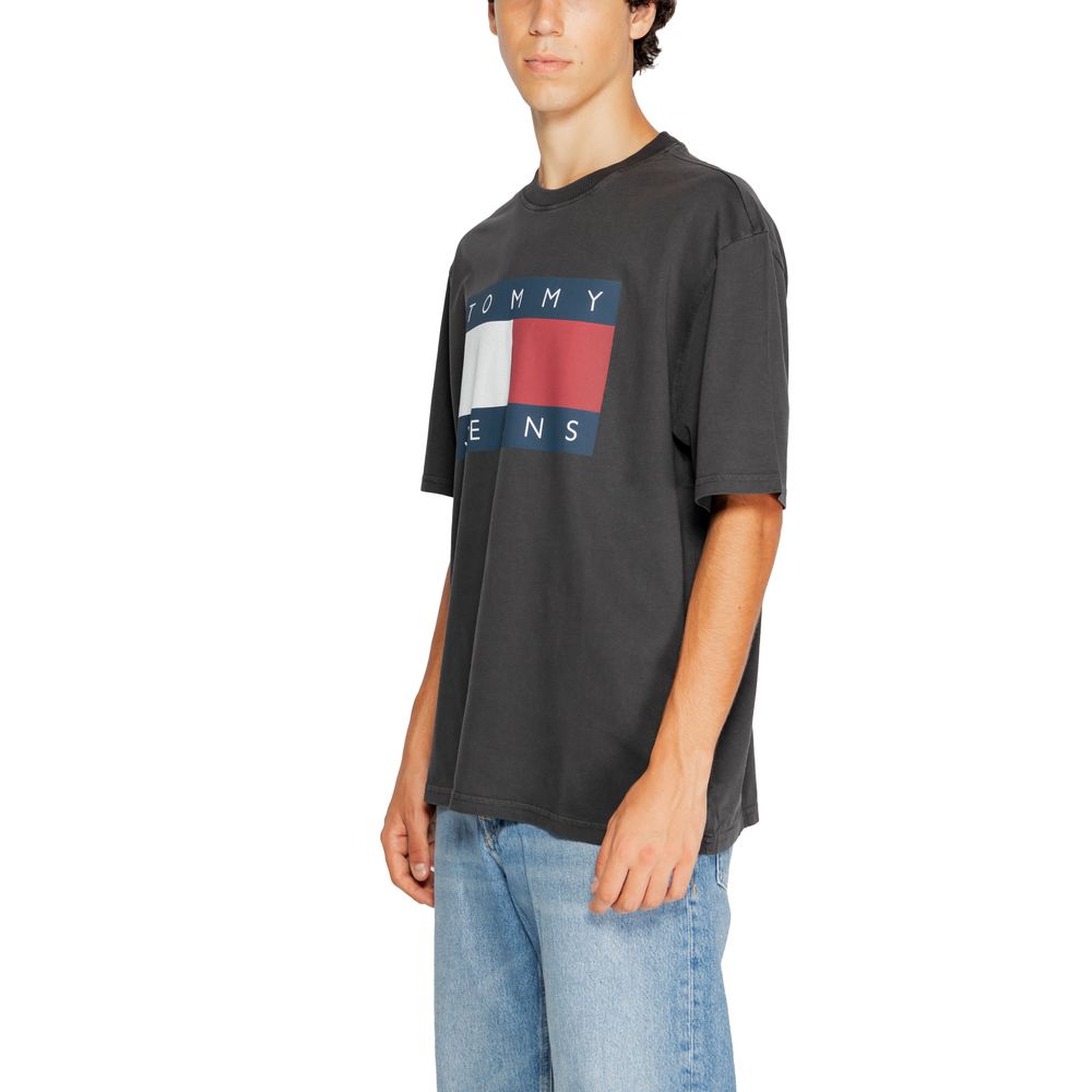 Tommy Hilfiger Jeans Black Cotton T-Shirt