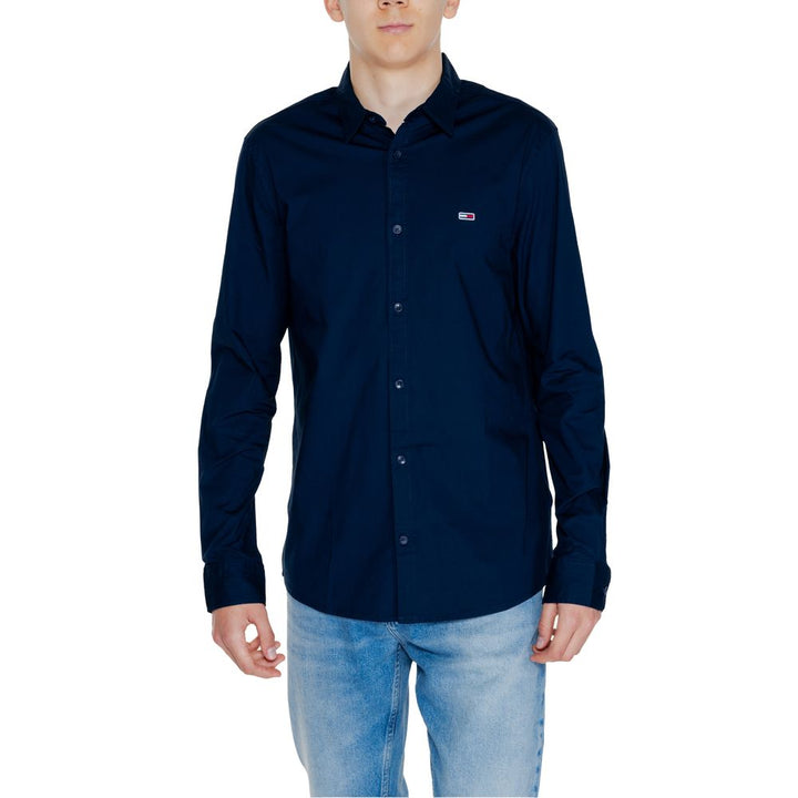 Tommy Hilfiger Jeans Blue Cotton Shirt