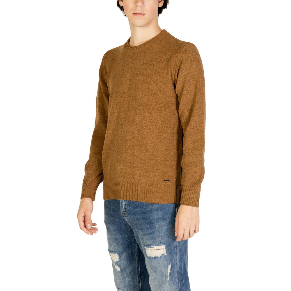 Gianni Lupo Brown Polyester Sweater