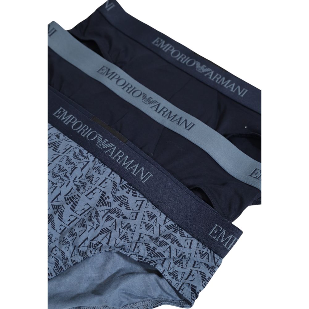 Emporio Armani Underwear Blue Polyester Underwear