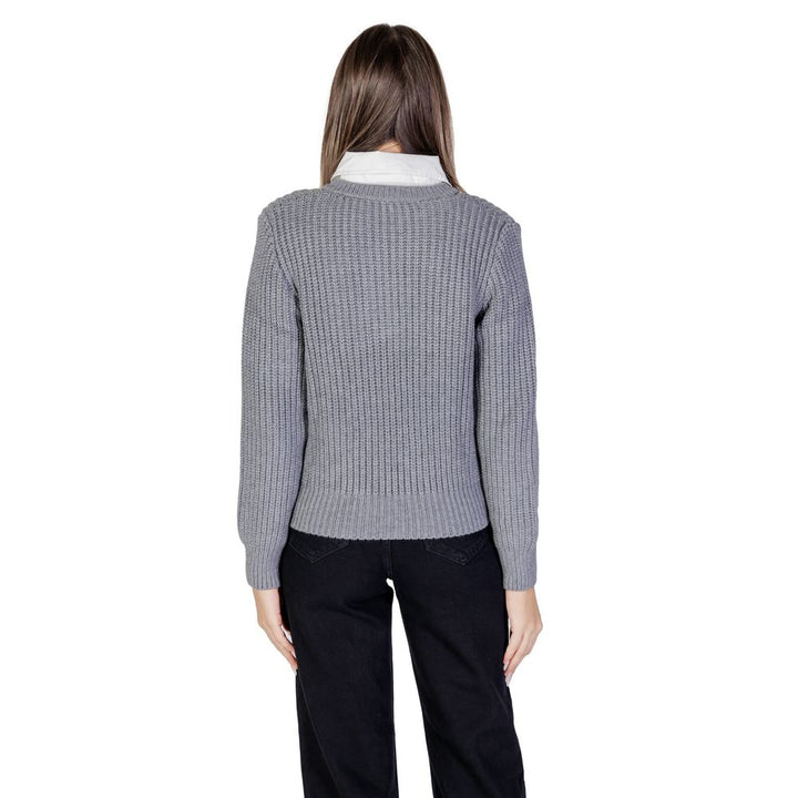 Morgan De Toi Gray Viscose Sweater